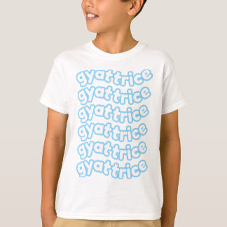 Camiseta Logo de @gyattrice Pastel Blue Kid's
