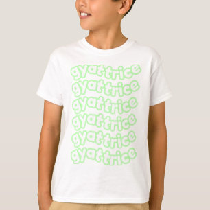 Camiseta Logo de @gyattrice Pastel Green Kid's
