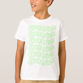 Camiseta Logo de @gyattrice Pastel Green Kid's