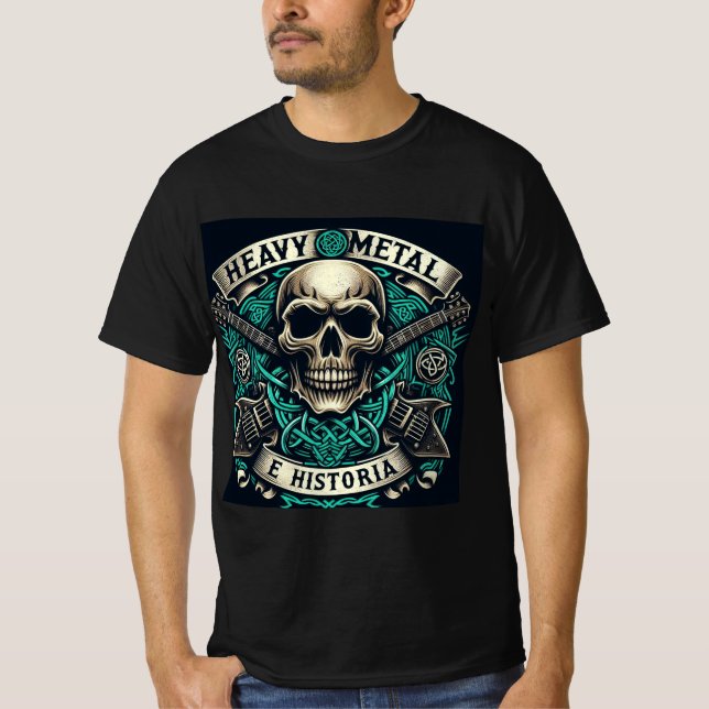 Camiseta Logo de Heavy metal e historia - Youtube (Anverso)