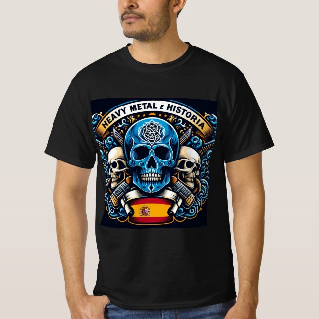 Camiseta Logo de Heavy metal e historia - Youtube (Anverso)