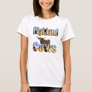 Camiseta Logo De Highland Cow Y Vaca Highland,