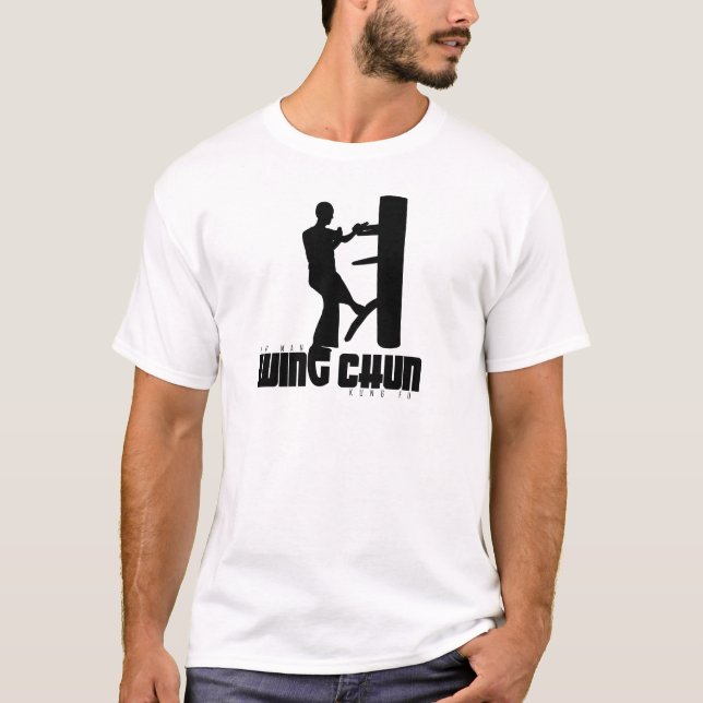 Camiseta Logo De Ip-Man (Dummy De Madera) (Anverso)