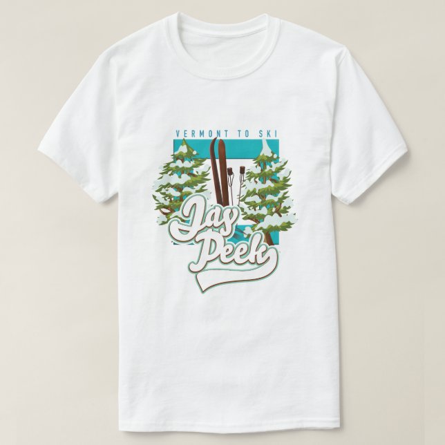 Camiseta Logo de Jay Peek Vermont (Diseño del anverso)