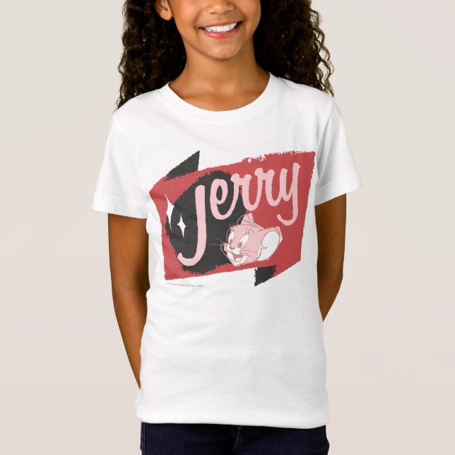 Camiseta Logo de Jerry Red y Black (Anverso)