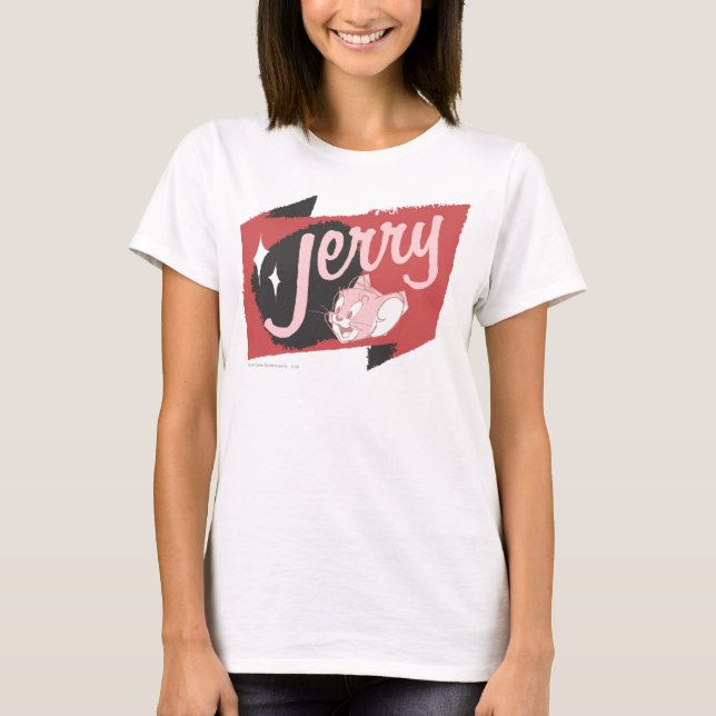 Camiseta Logo de Jerry Red y Black (Anverso)