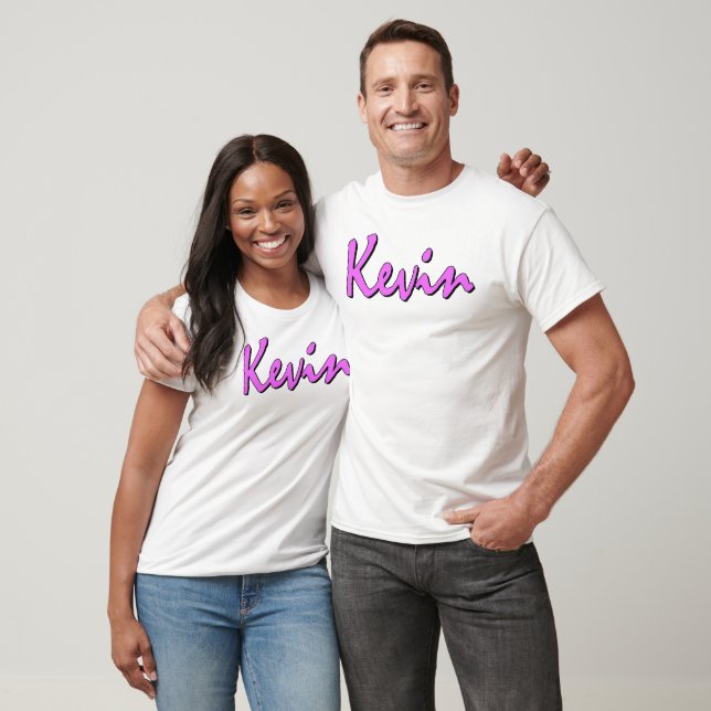 Camiseta Logo de Kevin Rosado en la cima del tanque blanco (Unisexo)