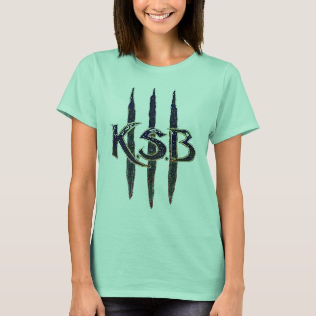 Camiseta Logo de KSB Blue Grunge (Anverso)