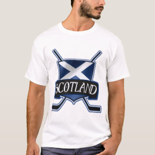 Camiseta Logo de la bandera de hockey sobre hielo de Escoci