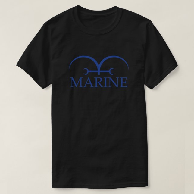 Camiseta Logo de la bandera marina de una pieza - Marinefor (Diseño del anverso)