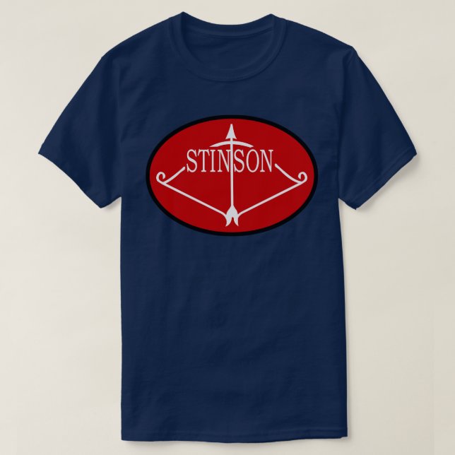 Camiseta Logo de la Compañía Aérea Stinson (Diseño del anverso)