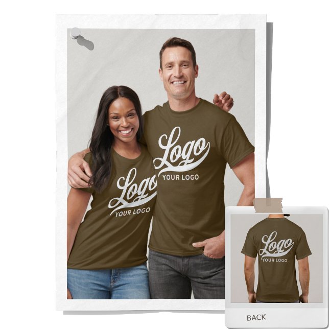 Camiseta Logo de la Compañía Marrón de Bronce Hombres de Ne (Subido por el creador)