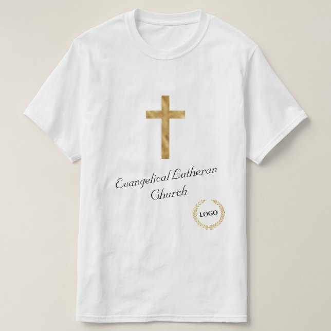 Camiseta Logo de la Cruz Dorada (Diseño del anverso)