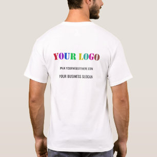Camiseta Logo de la empresa personalizado y envía mensajes 