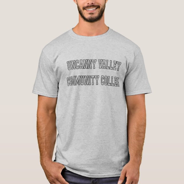 Camiseta Logo de la escuela "Uncanny Valley Community Colle (Anverso)