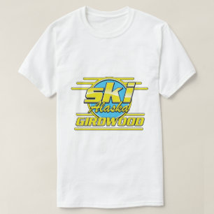 Camiseta Logo de la estación de esquí de Girdwood Alaska 80