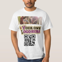 Camiseta Logo de la foto y código QR
