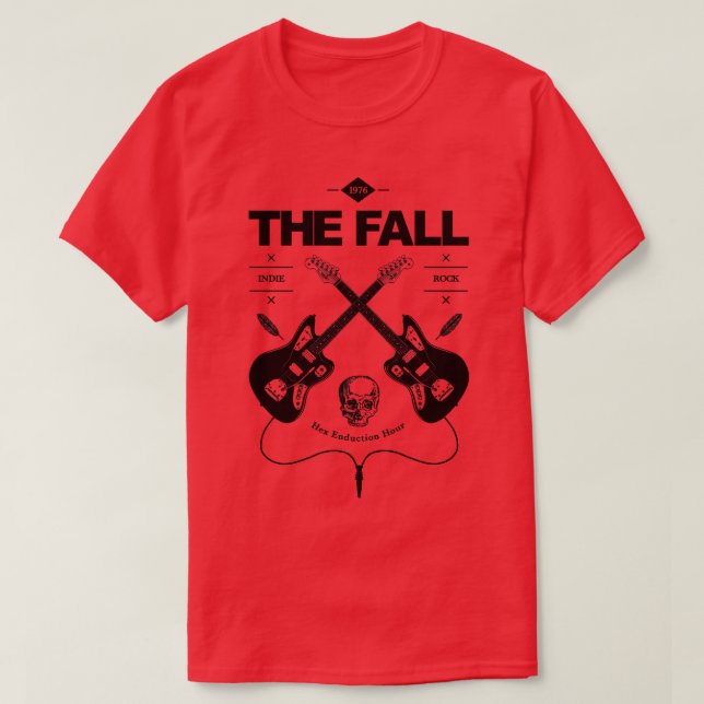 Camiseta Logo De La Guitarra Caída (Diseño del anverso)