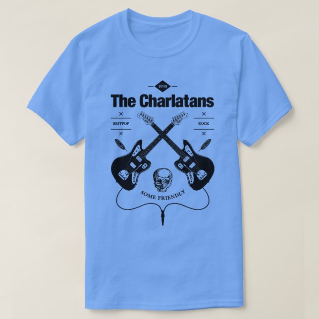 Camiseta Logo de la guitarra de los charlatanes (Diseño del anverso)