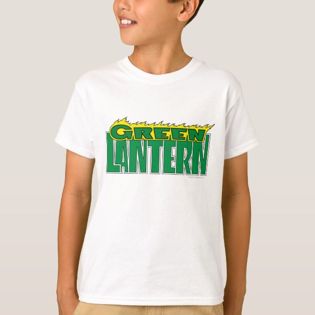 Camiseta Logo de la Linterna Verde - Flamas amarillas (Anverso)