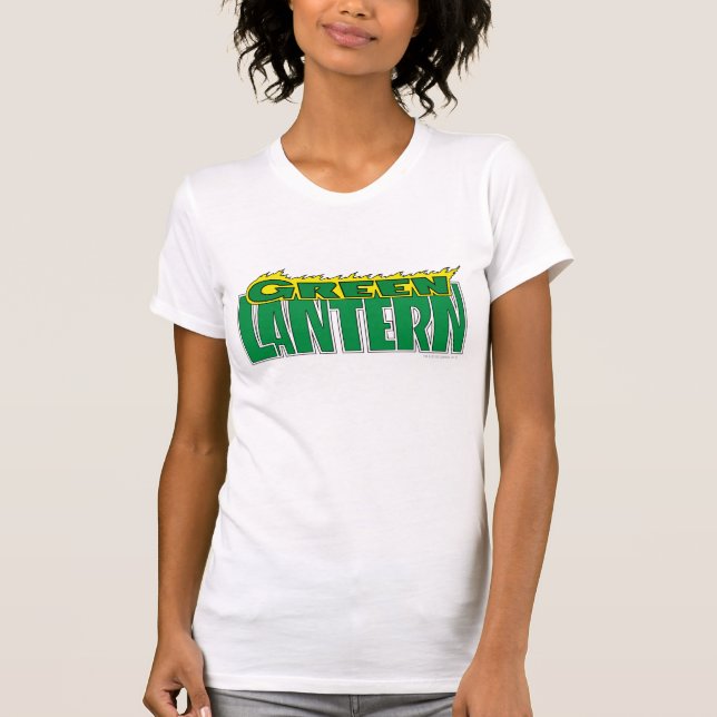 Camiseta Logo de la Linterna Verde - Flamas amarillas (Anverso)