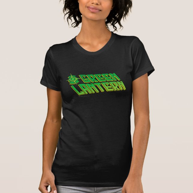 Camiseta Logo de la Linterna Verde - inclinado (Anverso)