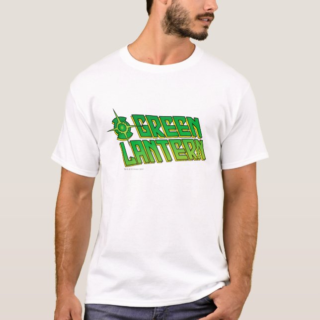 Camiseta Logo de la Linterna Verde - inclinado (Anverso)