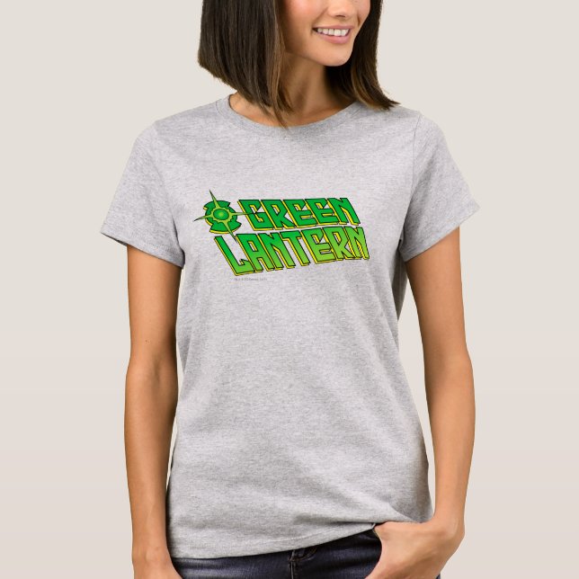 Camiseta Logo de la Linterna Verde - inclinado (Anverso)