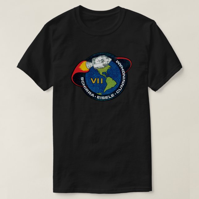 Camiseta Logo de la Misión Apolo 7 de la NASA (Diseño del anverso)