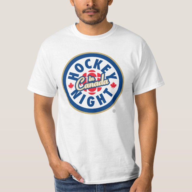 Camiseta Logo de la noche de hockey en Canadá (Anverso)