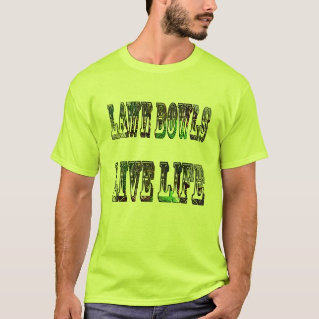 Camiseta Logo de la película Lawn Bowl Life Life, (Anverso)