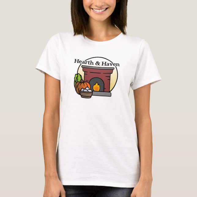Camiseta Logo de la pequeña granja Hearth & Haven Farm (Anverso)