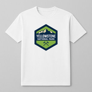 Camiseta Logo de la placa del Parque Nacional Yellowstone