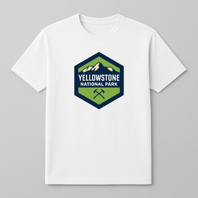 Camiseta Logo de la placa del Parque Nacional Yellowstone (Subido por el creador)