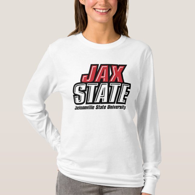 Camiseta Logo de la Universidad Estatal de Jacksonville JAX (Anverso)
