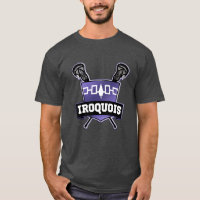 Logo de Lacrosse con bandera iroquesa