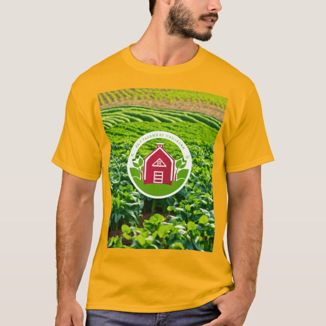 Camiseta Logo de las monedas de agricultura digital - Des c (Anverso)