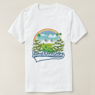 Camiseta Logo de Liechtenstein Travel