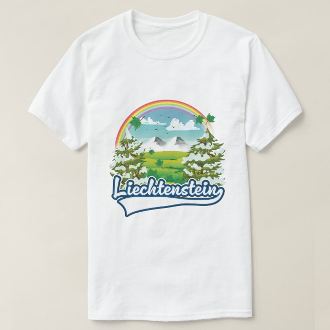 Camiseta Logo de Liechtenstein Travel (Diseño del anverso)