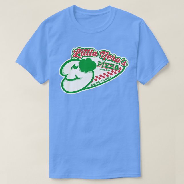 Camiseta Logo de Little Neros Pizza (Diseño del anverso)