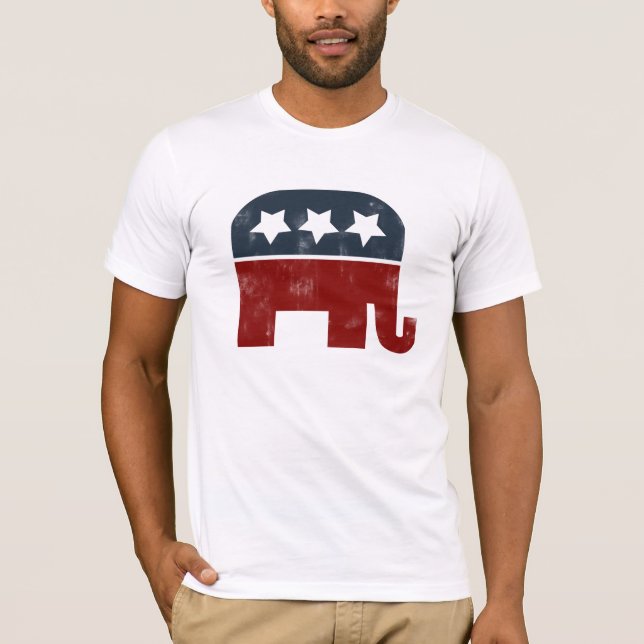 Camiseta Logo de los elefantes del GOP (Anverso)