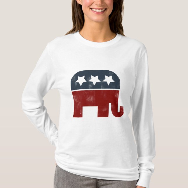 Camiseta Logo de los elefantes del GOP (Anverso)