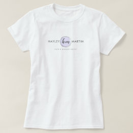 Camiseta Logo de maquillaje/Personalizado del diseñador de 