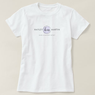 Camiseta Logo de maquillaje/Personalizado del diseñador de 