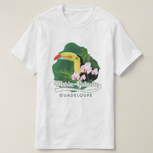 Camiseta Logo de Marie Galante Guadeloupe (Diseño del anverso)