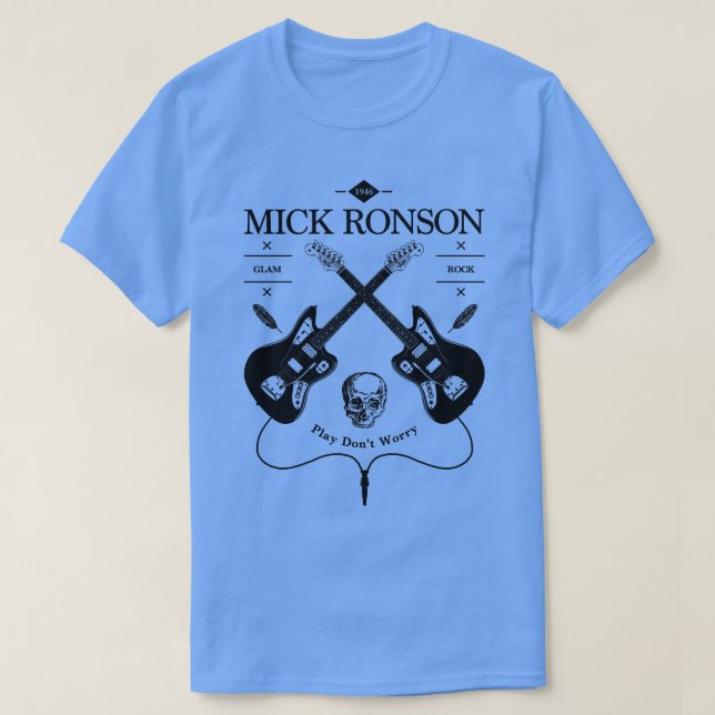 Camiseta Logo de Mick Ronson Guitar (Diseño del anverso)