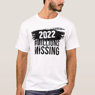Camiseta Logo de #MillionsMissing 2022 con el logo de #MEAc