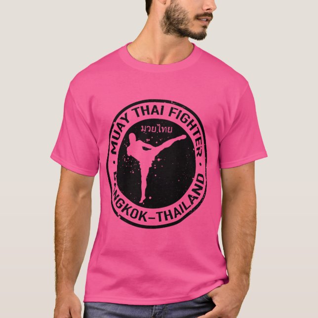 Camiseta Logo de Muay Thai (negro) (Anverso)