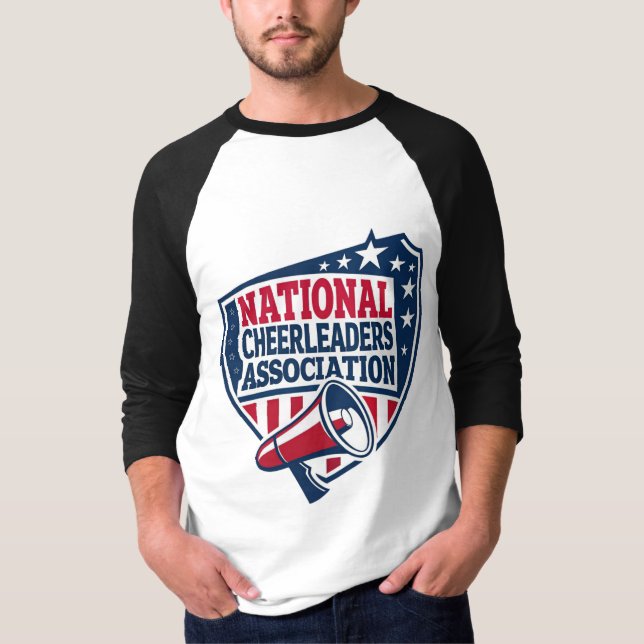Camiseta Logo de NCA Cheerled - Audaz Diseño Megáfono. (Anverso)