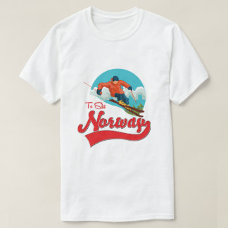 Camiseta Logo de Noruega al Ski.